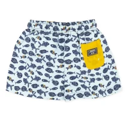 Tutto Piccolo Fish Swim Trunks - Turquiose New