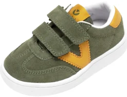 Victoria Millas Suede Sneaker Kaki Hook and Loop for Boy's and Girl's Clearance