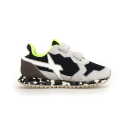 W6YZ Boy's And Girl's Jet Vl-J Casual Shoes - White / Black Best