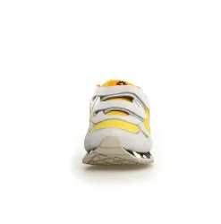 W6YZ Boy's And Girl's Jet Vl-J Casual Shoes - White / Yellow Fashion