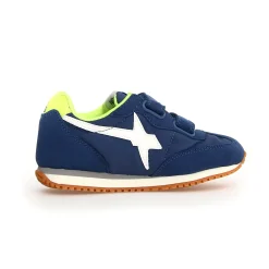 W6YZ Boy's Samoa Vl-J Casual Shoes - Azure / White / Yellow Fluo Outlet